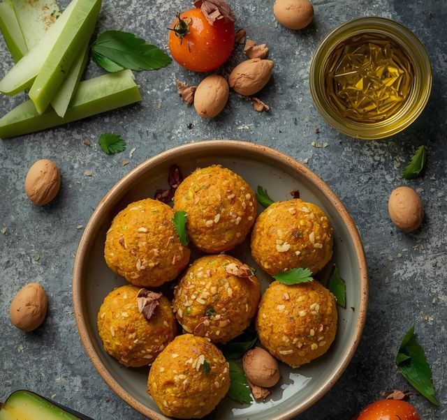 Falafel, Fried (Fried in Rapeseed Oil)