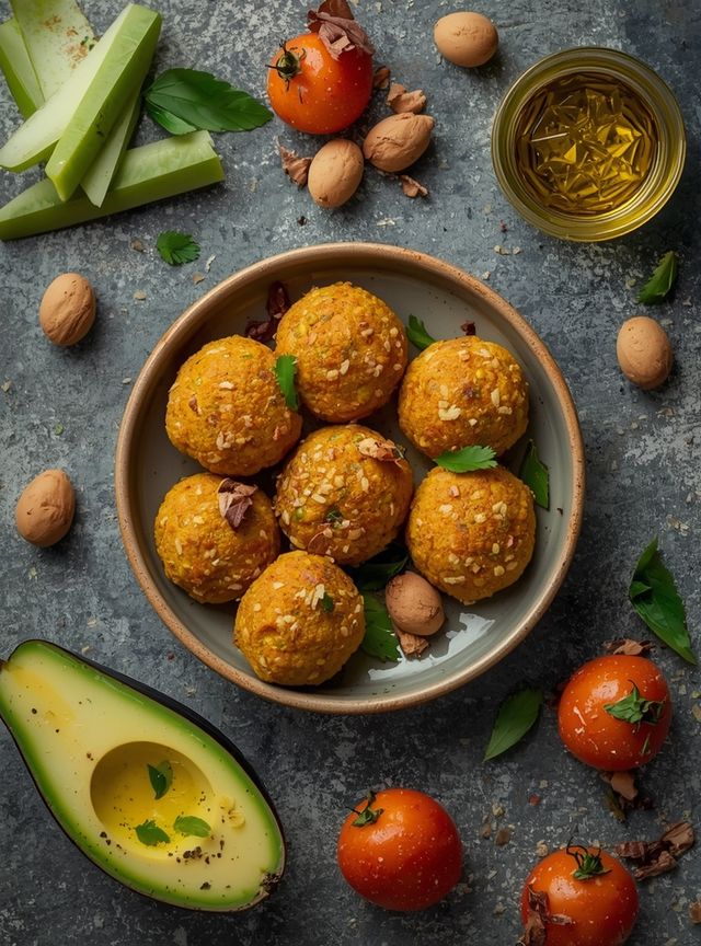 Falafel, frittiert (in Rapsöl frittiert)