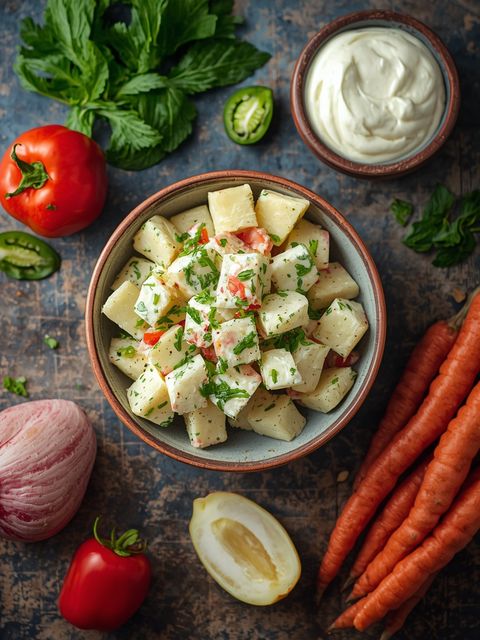 Potato Salad with Yogurt-Mayonnaise Sauce