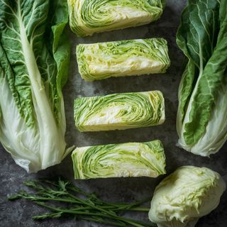 Federkohl, gedämpft (ohne Zugabe von Salz und Fett)