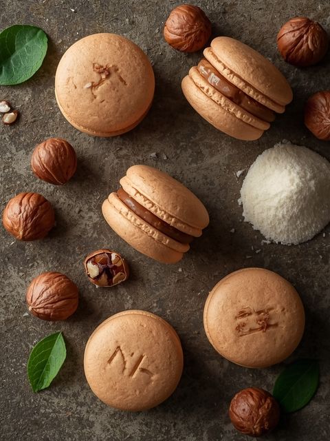 Hazelnut Macaron