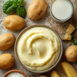 Prepared Potato Puree (with Creamed Milk and Butter)