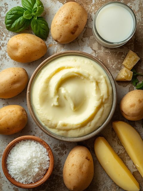 Prepared Potato Puree (with Creamed Milk and Butter)