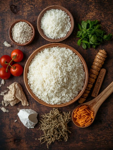 Parboiled Rice, Boiled in Salt Water