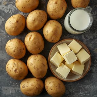 Prepared Potatoes (with Whole Milk and Butter)