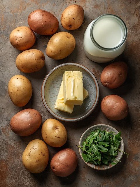 Prepared Potatoes (with Whole Milk and Butter)