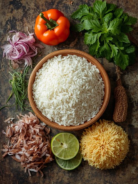 Polished Rice, Boiled in Salt Water (Uniodized)