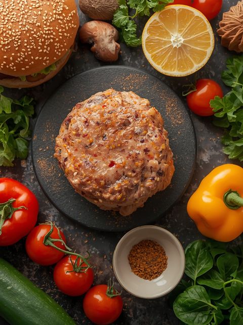 Burger mit Hähnchen