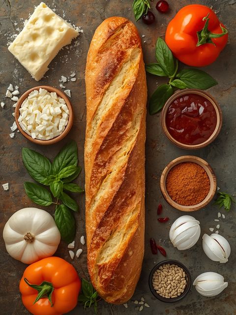 Sandwich (Baguette) with Soft Cheese