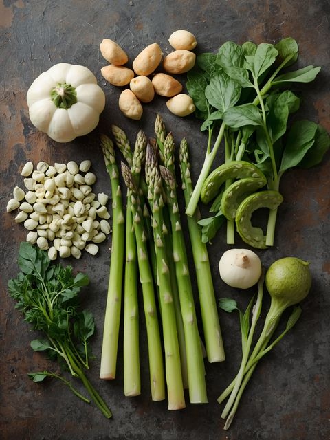 Spargel, roh (weiß und grün)