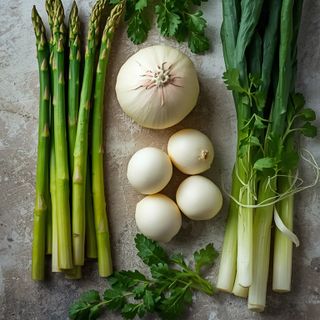 Spargel, roh (weiß und grün)