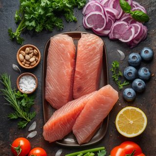 Fisch (durchschnittlich), Filet, gedämpft (ohne Zusatz von Fett und Salz)