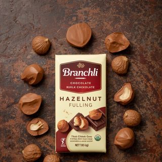 Branchli (Milchschokolade mit Haselnusscreme-Füllung)