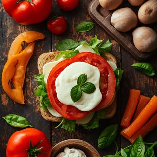 Sandwich with Mozzarella