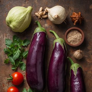 Eggplant, Steamed (Without Addition of Salt)