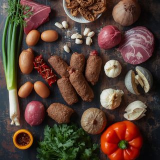 Bouillon, Fleisch, zubereitet