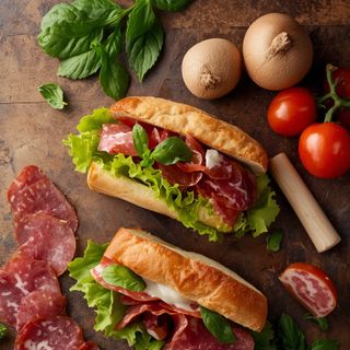 Sandwich with Salami