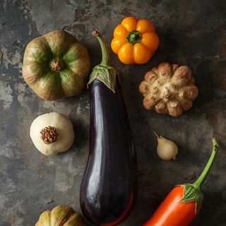 Aubergine, raw