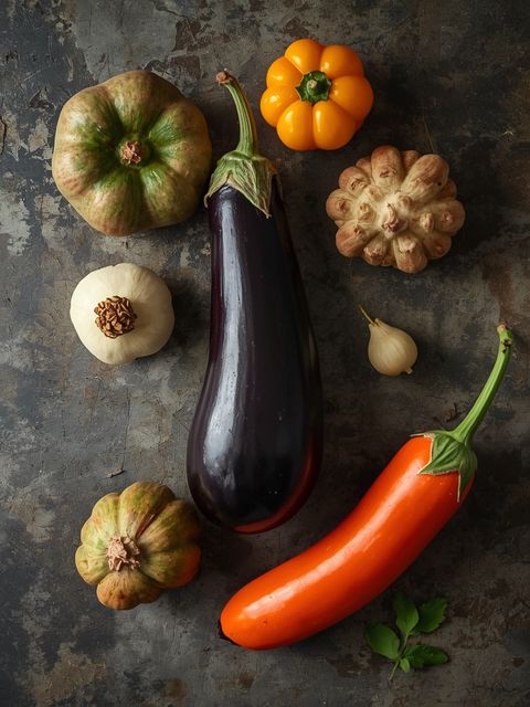 Aubergine, raw