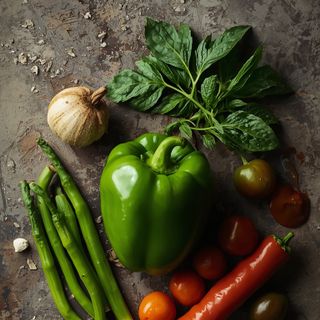 Paprika, grün, roh