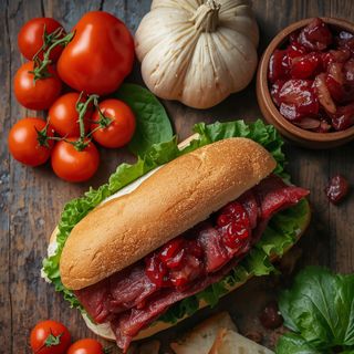 Sandwich with Dry Meat