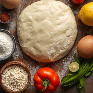 Flammkuchen Dough, Unbaked