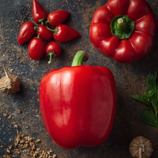 Red Bell Pepper, Steamed (Without Addition of Fat and Salt)