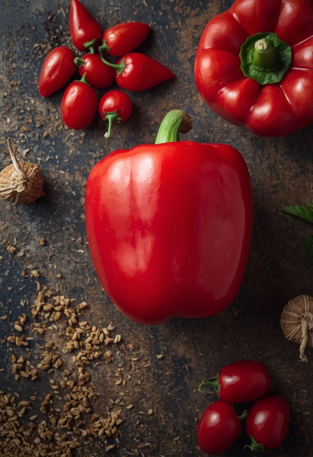 Paprika, rot, gedünstet (ohne Zugabe von Fett und Salz)