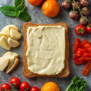 Sandwich mit weichem Käse