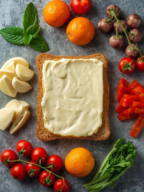 Sandwich with Soft Cheese