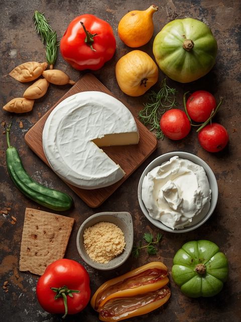 Camembert, śmietana