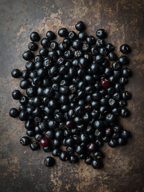 Elderberries, black, raw
