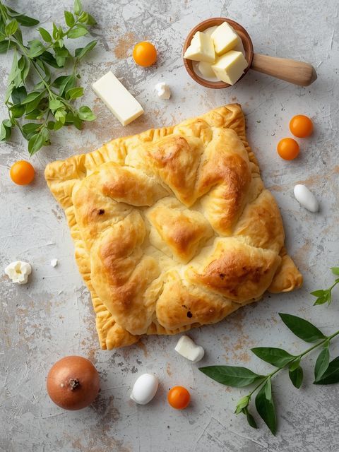 Quark Puff Pastry (with Butter), Unbaked