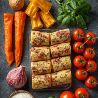 Cannelloni with Meat Filling, Prepared