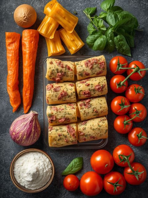 Cannelloni with Meat Filling, Prepared