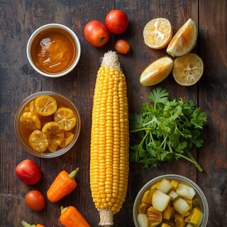 Corn Cob, Pickled in Vinegar