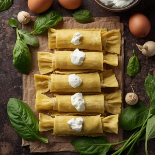 Cannelloni mit Spinat und Ricotta, zubereitet