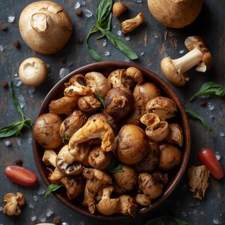 Mushroom, Steeped (without Addition of Fat and Salt)