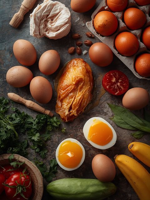 Chicken Egg, Whole, Cooked