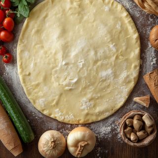 Strudelteig, ungebacken