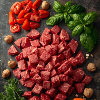 Rindfleisch, gehackt, roh