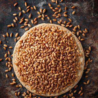 Rye-Rice Knäckebrot, Full-Grained with Flaxseeds