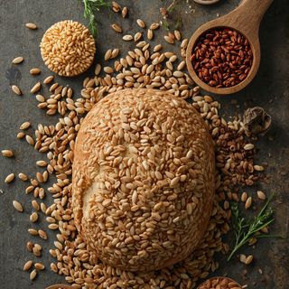 Roggen-Reis Knäckebrot, Vollkorn mit Leinsamen