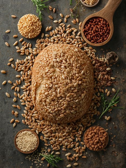 Roggen-Reis Knäckebrot, Vollkorn mit Leinsamen