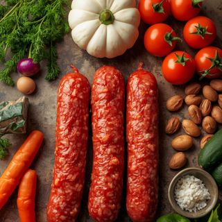 Saucisson, Boiled (Without Added Fat and Salt)