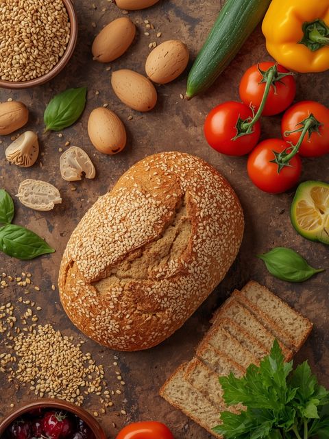 Knäckebrot, Vollkorn mit Sesam