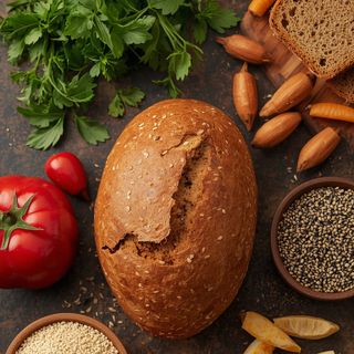 Knäckebrot, Vollkorn mit Sesam