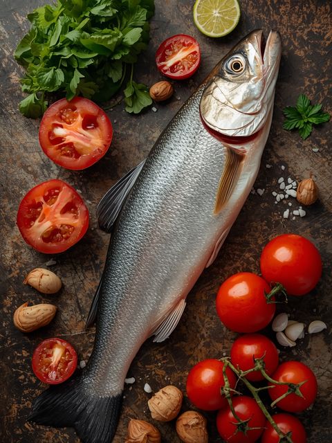 Trout, Whole, Boiled (Excluding Fat and Salt)