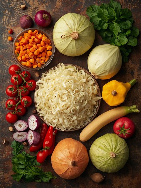 Sauerkraut, eingelegt in Essig