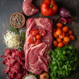 Rindfleisch, Hohrücken, roh